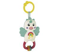 Clementoni - 17778 - Little Unicorn Rattle - Toddler Toy, Early Years Toys, Infant Toys, New Born Soft Toys Gift, 3 Months, Crinkle Squeaky Toys, Sensory Learning Toys, Stroller Pendant, Made In Italy