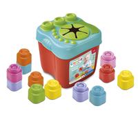 Clementoni 17807 Sensory Bucket, Clemmy Soft Blocks for 6 Months, Building Brick