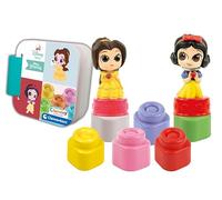 Clementoni - 17843 - Soft Clemmy Disney Princess Playset - Soft Building Blocks, Clemmy Blocks For 6 Months, Building Bricks Washable, Construction Kids, Development & Activity Toys, Made In Italy