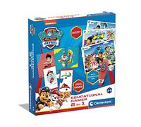 Clementoni 18284 Educational Games-2 in 1 Paw Patrol-Learning Toys for 3 Year Olds (Italian, English, French, German, Spanish, Dutch and Polish) [Amazon Exclusive]
