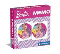 Clementoni - 18287 - Memo Games Barbie - Educational Toys, Memo Games, Card Games For Kids 4 Years, Concentration & Logical Thinking, 2 Players, Made In Italy