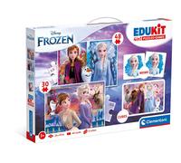Clementoni - 18292 - Edukit 4 In 1 Disney Frozen (30 And 48 Pieces Puzzle, Memo