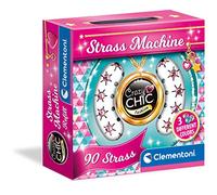 Clementoni - 18728 - Crazy Chic - Strass Machine Refill Gems Refill (3 Colours), Sparkling Adhesive Gems for Rhinestones Machine, Rhinestones for Fabrics, DIY Stickers, Girls 7 Years Old