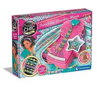 Clementoni - 18785 - Crazy Chic - My Beads Lab - DIY Bracelet Kit for Girls, Making Bracelets, Creative Play 7 Years, Girls' Friendship Bracelets, Creative Crafts - Made in Italy