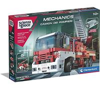 Clementoni 19181 Science and Play Build, Fire Truck, Construction Set, Mechanical Laboratory, Children's Scientific Game, Manual in Italian, Multicoloured, 8 Years, 7 x 31 x 45.5 cm