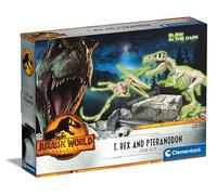 Clementoni - 19205 - Jurassic World Dig Kit T-Rex E Pteranodon - Science Kit For Kids 6 Years, Excavation Kit Toy, Realistic Dinosaur, Excavate And Assemble Fossils