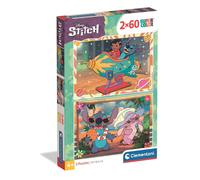 Clementoni Puzzle 2x60 Disney Stitch, Puzzle for Kids 4+ Years, Made in Italy, 24822