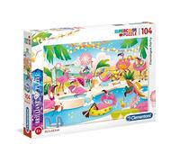 Clementoni - 20151 - Brilliant Puzzle Puzzle-Flamingos-104 Pieces