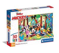 Clementoni - 20269 - Supercolor Puzzle Disney Mickey - 30 Pieces - Jigsaw Puzzle For Kids Age 3