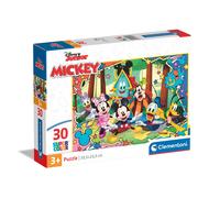 Clementoni - 20269 - Supercolor Puzzle Disney Mickey - 30 Pieces - Jigsaw Puzzle For Kids Age 3