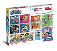 Clementoni 20272 Supercolor 10 in 1 Dc Comics (3x18, 4x30, 2x48 and 1x60 Pieces) -Jigsaw Puzzle for Kids Age 4, Multi-Coloured,...