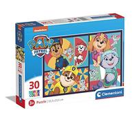 Clementoni Puzzle 20275 Supercolor Paw Patrol – 30 pieces jigsaw for age 3 – Made in Italy