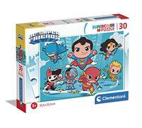 Clementoni - 20277 - Supercolor Puzzle - Dc Comics Superfriends - 30 Pieces, Jigsaw Puzzle For Kids Age 3, Puzzle Cartoon, Made In Italy