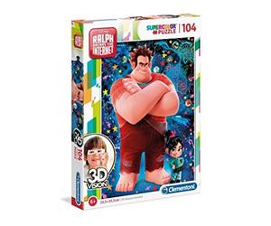 Clementoni - 20610 - Puzzle 3D Vision - Ralph Breaks the Internet - 104 Pieces
