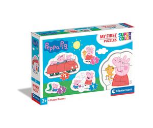 Clementoni 20829, Peppa Pig My First Puzzles for Toddlers - 3+6+9+12 Pieces, Ages 2 Years Plus