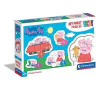 Clementoni 20829, Peppa Pig My First Puzzles for Toddlers - 3+6+9+12 Pieces, Ages 2 Years Plus
