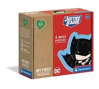 Clementoni - 20830 - My first jigsaw puzzle Play For Future - DC Comics Justice League, 4 jigsaw puzzle (3,6,9 and 12 pieces) - jigsaw puzzles for kids age 2-100% Recycled Materials - Made in Italy