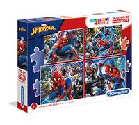 Clementoni - 21410 - Supercolor Puzzle - Spiderman - 20 + 60 + 80 + 180pc Puzzle Set