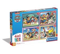 Clementoni - 21513-4 In 1 Supercolor Puzzle - Paw Patrol - 12+16+20+24 Pieces, Jigsaw Puzzle For Kids Age 3, Puzzle Cartoon, Made In Italy