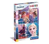 Clementoni 21609, Frozen 2 Supercolor Puzzle for Children - 2 x 60 Pieces, Ages 5 Years Plus, Multi-coloured
