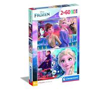 Clementoni 21609, Frozen 2 Supercolor Puzzle for Children - 2 x 60 Pieces, Ages 5 Years Plus, Multi-coloured