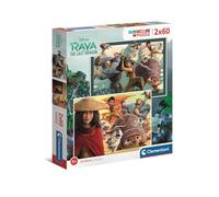 Clementoni - 21616 - Supercolor Puzzle - Disney Raya - 2 x 20 pieces - Made in Italy - jigsaw puzzle children age 3 years plus