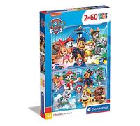 Clementoni 21617, Paw Patrol Puzzle for Children, 2 x 60 pieces, Ages 5 Years Plus, Multi Coloured