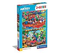 Clementoni 21620, Mickey and Friends Puzzle for Children - 2 x 60 Pieces, Ages 5 Years Plus