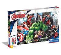 Clementoni - 23688 - Supercolor Puzzle - The Avengers, Ready to fight - 104 Maxi Pieces