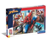 Clementoni - 23734 - Supercolor Puzzle for Children-Spider Man-104 Pieces Maxi