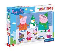 Clementoni 23752, Peppa Pig Supercolor Puzzle for Children - 104 Pieces, Ages 4