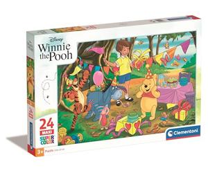 Clementoni - 24201 - Supercolor Puzzle for children - Winnie The Pooh - 24 Maxi Pieces - Disney, Multicoloured