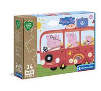 Clementoni 24221 Peppa Pig Play for Future Pig-24 Maxi Pieces-Jigsaw Kids Age 3-100% Recycled Materials-Made in Italy, Cartoon Puzzles, Multicoloured