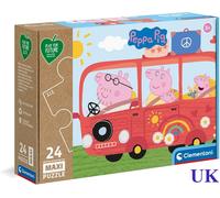Clementoni 24221 Peppa Pig Play Future Pig-24 Maxi Pieces-Jigsaw Kids Age 3+