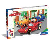 Clementoni - 24229 - Supercolor Puzzle Disney Mickey - 24 Maxi Pieces - Jigsaw Puzzle For Kids Age 3