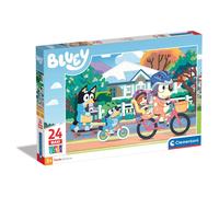 Clementoni 24234 Bluey Supercolor Bluey-24 Maxi Pieces-Jigsaw Puzzle for Kids Age 3, Multi-Coloured