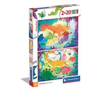 - 24755 - Supercolor Puzzle for children-Dinosaur-2 x 20 Pieces