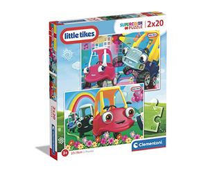 Clementoni - 24790 - Supercolor Puzzle Little Tikes - 2 X 20-Piece Jigsaw Puzzles - Jigsaw Puzzle For Kids Age 3