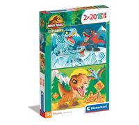 Clementoni 24810 Jurassic World Jigsaw 2 20 Pieces-Supercolor Children 3-5 Years