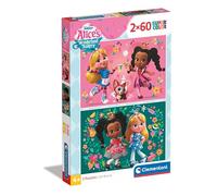 Clementoni Jigsaw Puzzle Disney Alice Bakery 2 Puzzle With 60 Pieces - Supercolor Puzzle For Children 4-6 Years, Cartoon, Alice In Wonderland, Gift For Girls, Puzzle For Kids, Made In Italy, 24814
