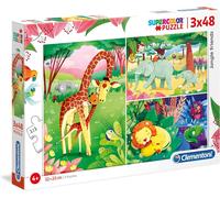 Clementoni - 25233 - Supercolor Puzzle Puzzle - Disney Toy Story 4 - 3 x 48 piec