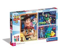 Clementoni - 25242 - Supercolor Puzzle - Disney Toy Story 4-3 x 48 pieces - Made in Italy - jigsaw puzzle children age 4+