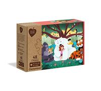 Clementoni - 25253 - Fantasyland - 3x48 pieces - Made in Italy - 100% recycled materials, jigsaw puzzle for kids