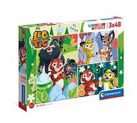 Clementoni Leo And Tig Puzzle Of 2 x 48 Pieces - 32 x 22 CM
