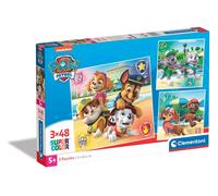 Clementoni - 25301 - Supercolor Puzzle - Paw Patrol - 3x48 Pezzi (Include 3 Puzz