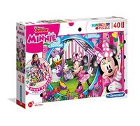 Clementoni 25462, Disney Minnie Floor Puzzle for Children - 40 Pieces (100 cm x 70 cm), Ages 3 Years Plus