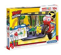 Clementoni - 25706 - Supercolor Puzzle - Ricky Zoom - 104 Pieces with Markers - Made in Italy - Colouring Puzzle Children 6 Years +