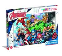 Clementoni 25718, Avengers Supercolor Puzzle for Children - 104 Pieces, Ages 6 years Plus, Multicoloured