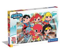 Clementoni - 25720 - Supercolor Puzzle Dc Comics Super Friends - 104 Maxi Pieces - Jigsaw Puzzle For Kids Age 4