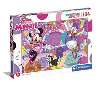 Clementoni - 25735 - Supercolor Puzzle Disney Minnie - 104 Pieces - Jigsaw Puzzle For Kids Age 6